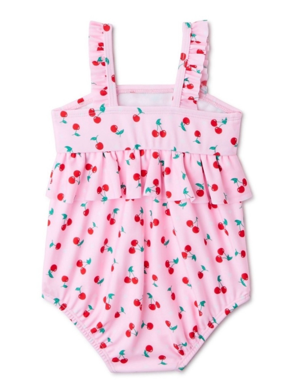 Wonder Nation Infant Pink Ruffle One piece Swimsuit(6-9monrh)